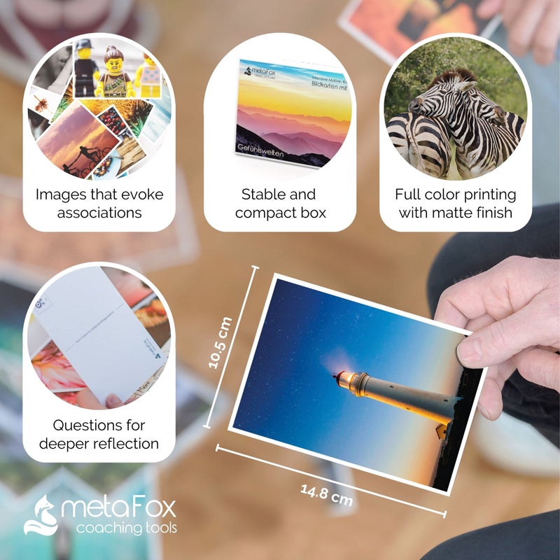 metaFox â€˜World of Emotionsâ€™ Coaching Cards | 52 Emotion Picture Cards for Coaching & Therapy | Master Your Emotions & Build Emotional Intelligence - Image 3